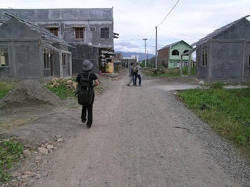 津波災害後の住宅供給状態の現地調査（インドネシア・スマトラ島）