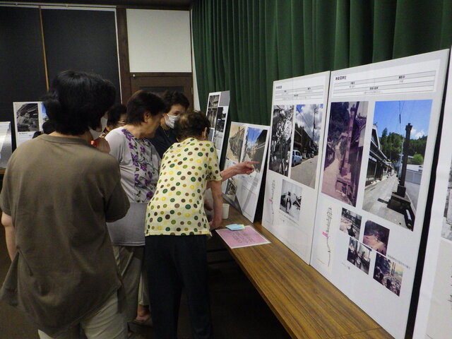 重伝建地区20周年を来年に控えるプレイベント（松山夢街道：8月28日～30日）で成果パネル展示（撮影：宇陀市教育委員会）